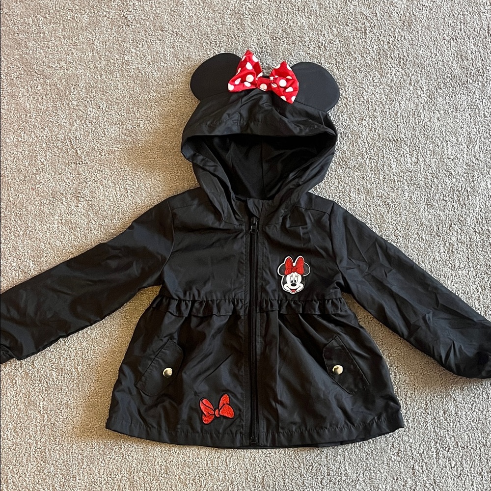 Disney Black Minnie Mouse Raincoat for Kids